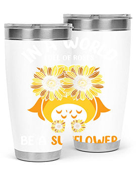 Sunflower Owl In A World A TurtleRabbit 18#- owl- Tumblers