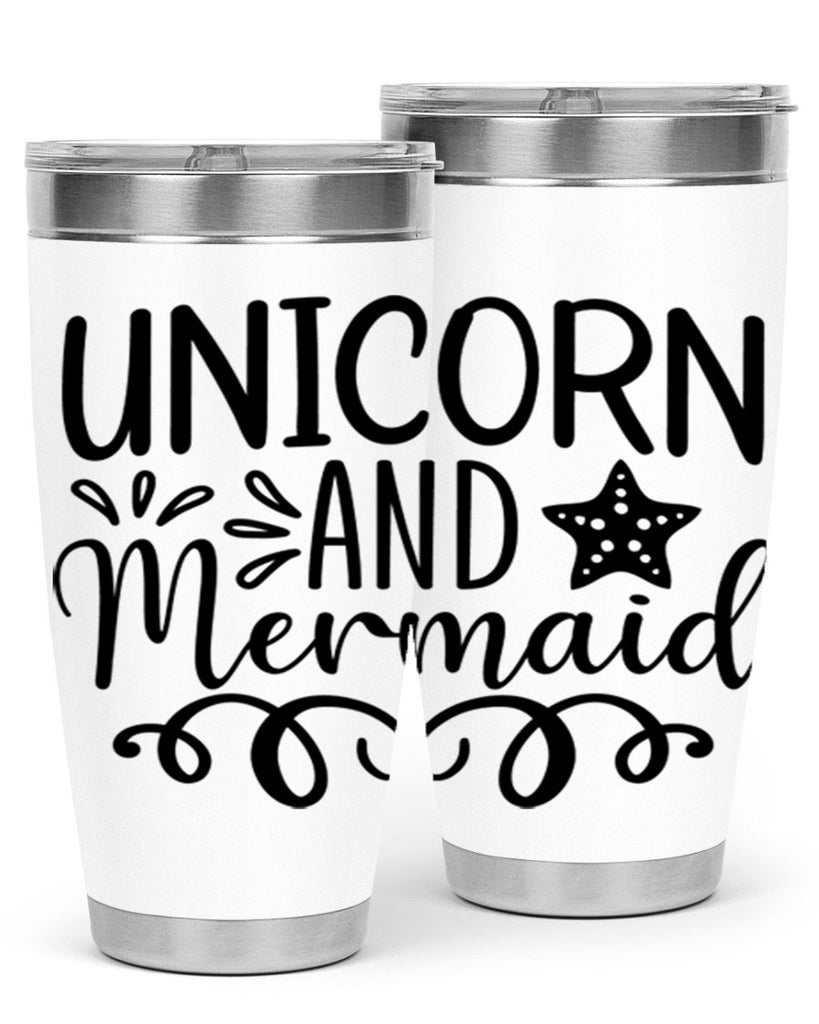 Unicorn And Mermaid 658#- mermaid- Tumbler