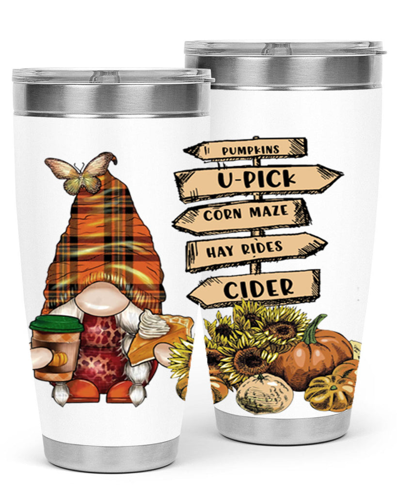 VintageFallGnome 625#- fall- Tumbler