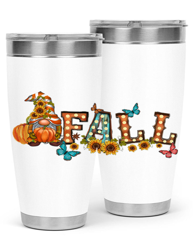 VintageFallGnome 626#- fall- Tumbler