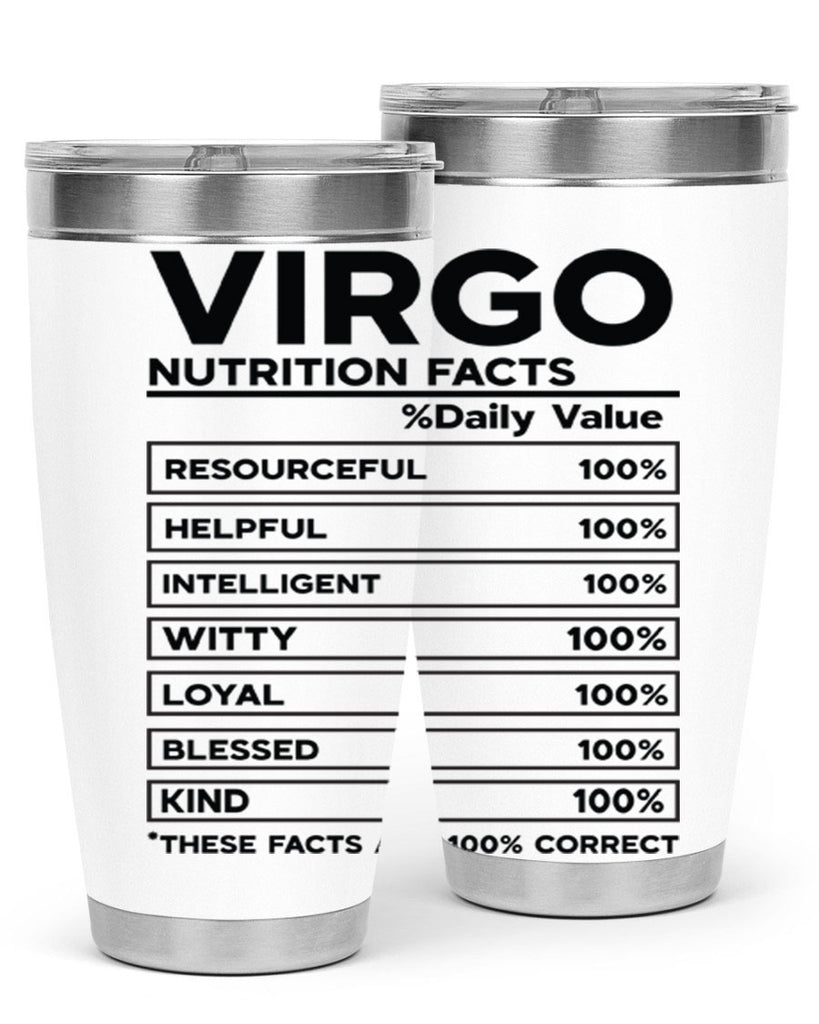 Virgo Nutrition Facts 530#- zodiac- Tumbler