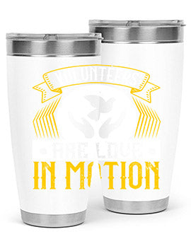 Volunteers are love in motion Style 14#- volunteer- Tumbler