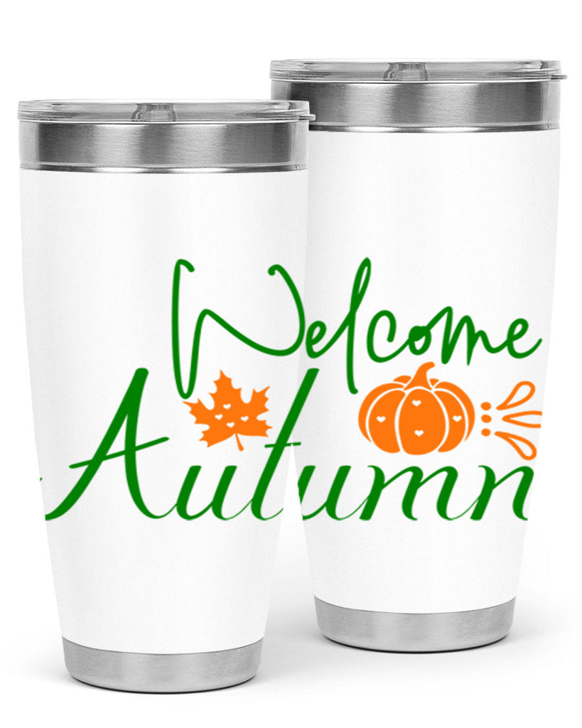 Welcome Autumn 627#- fall- Tumbler