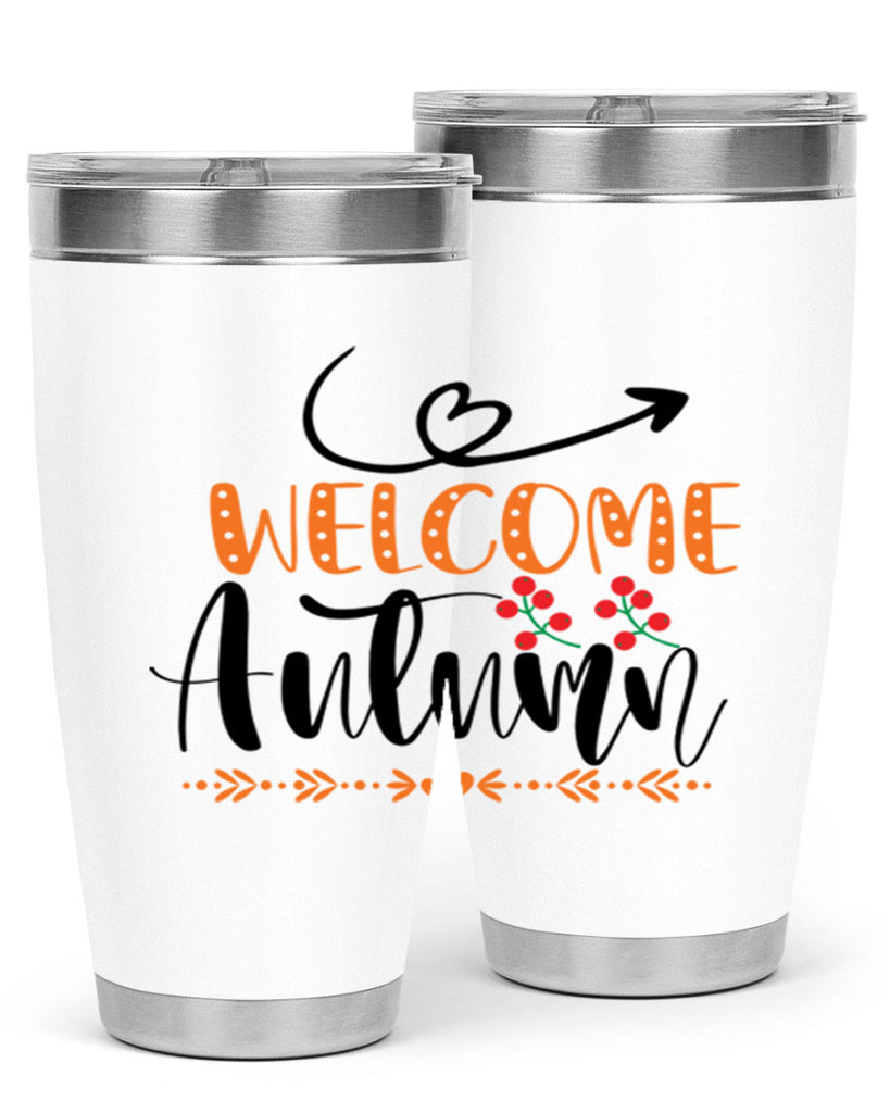 Welcome Autumn 628#- fall- Tumbler
