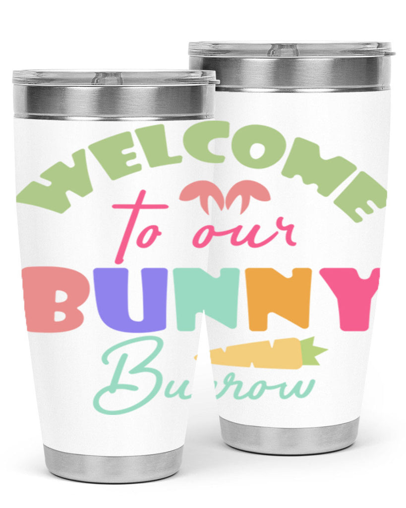 Welcome to our bunny burrow588#- spring- Tumbler