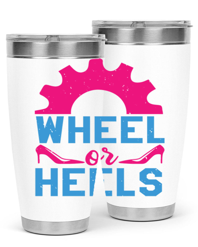 Wheel or Heels Style 8#- baby shower- tumbler