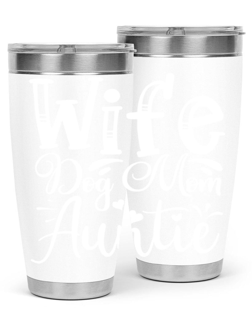Wife Dog Mom Auntie Style 7#- aunt- Tumbler