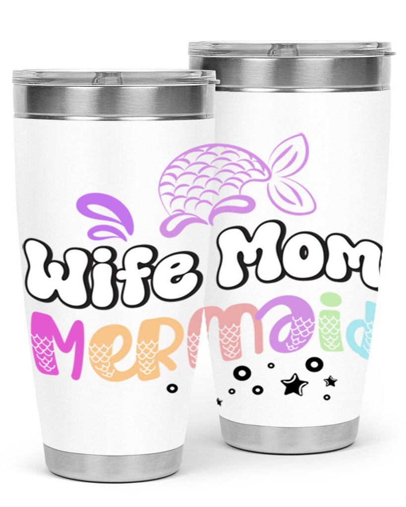 Wife Mom Mermaid 676#- mermaid- Tumbler