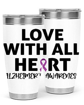 alzheimers awareness style 77#- alzheimers- Tumbler
