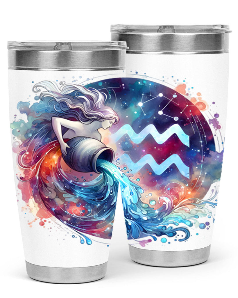 aquarius 90#- zodiac- Tumbler