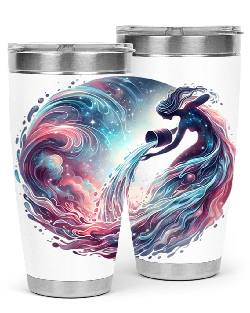 aquarius 91#- zodiac- Tumbler