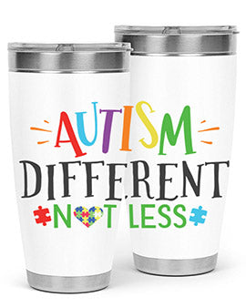 autism different not less Style 5#- autism- Tumbler