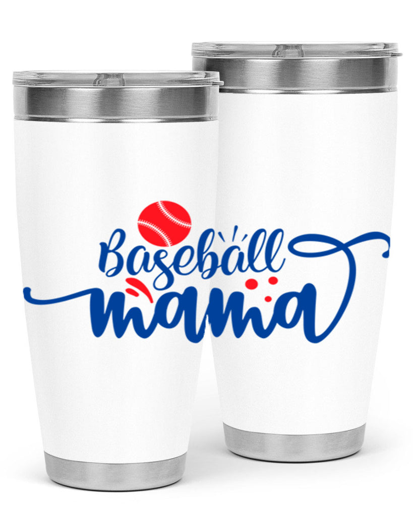 baseball mama 2208#- baseball- Tumbler