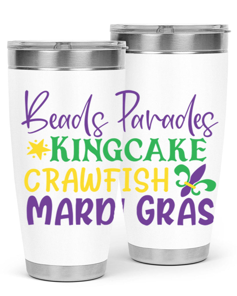 beads parades kingcake crawfish mardi gras 85#- mardi gras- Tumbler