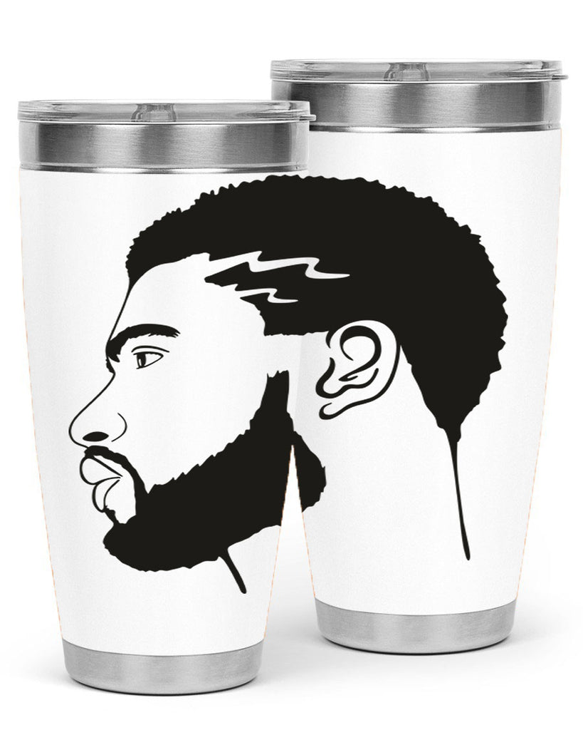 beardman 52#- black men - boys- tumbler