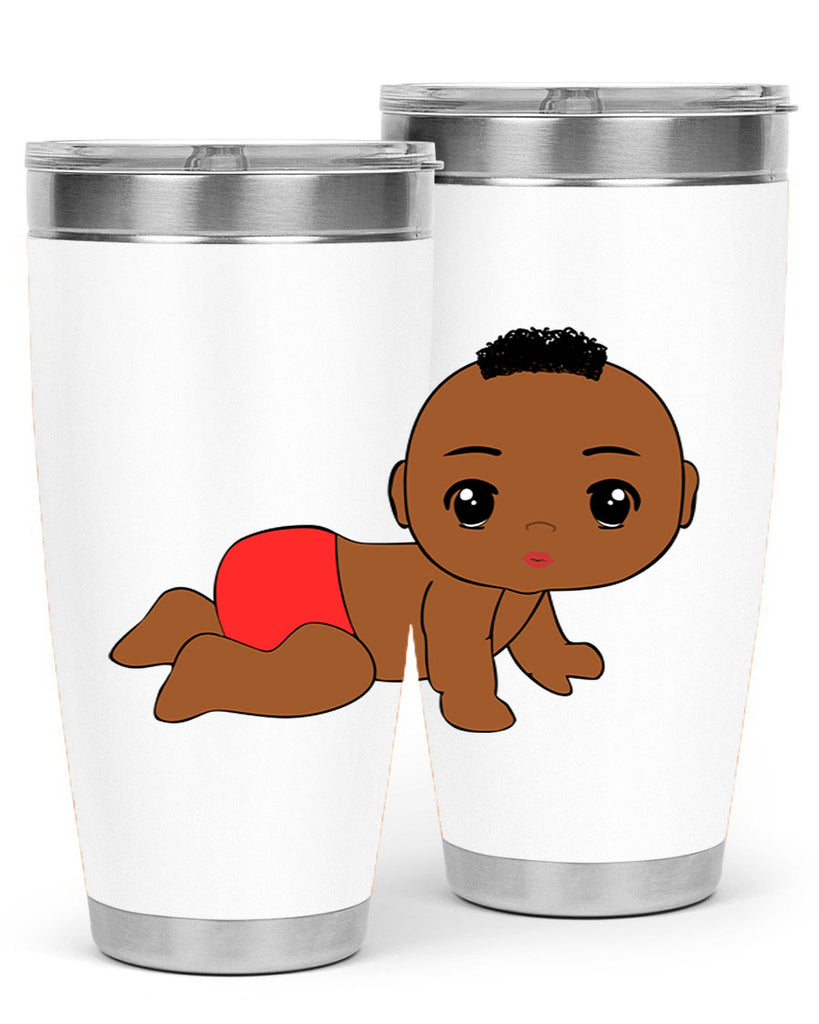 black baby boy 5#- black men - boys- tumbler
