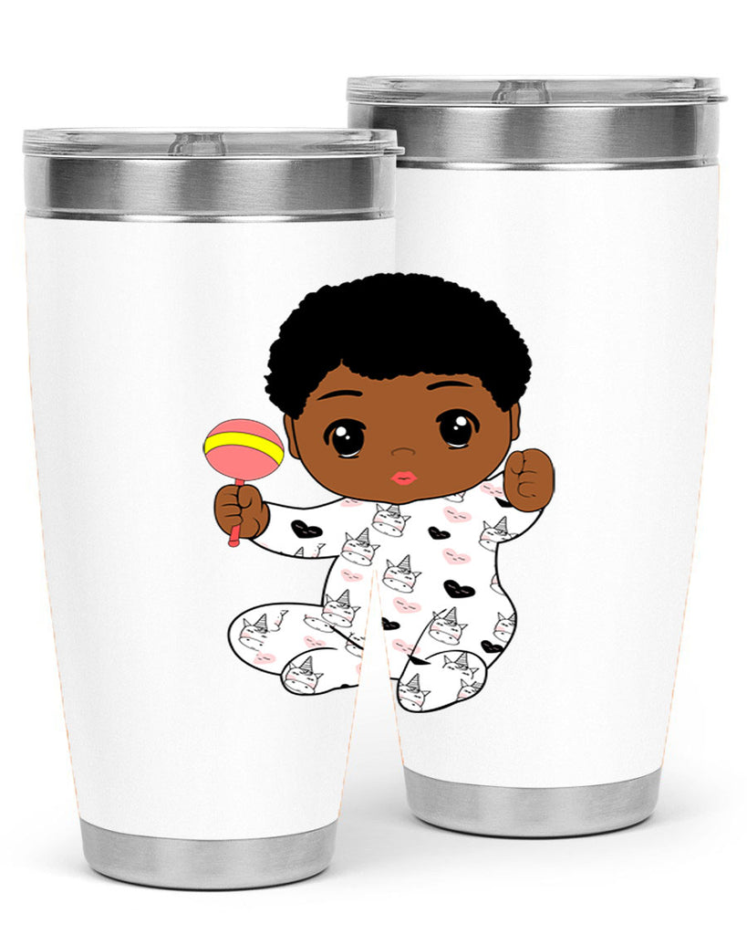 black baby boy 7#- black men - boys- tumbler