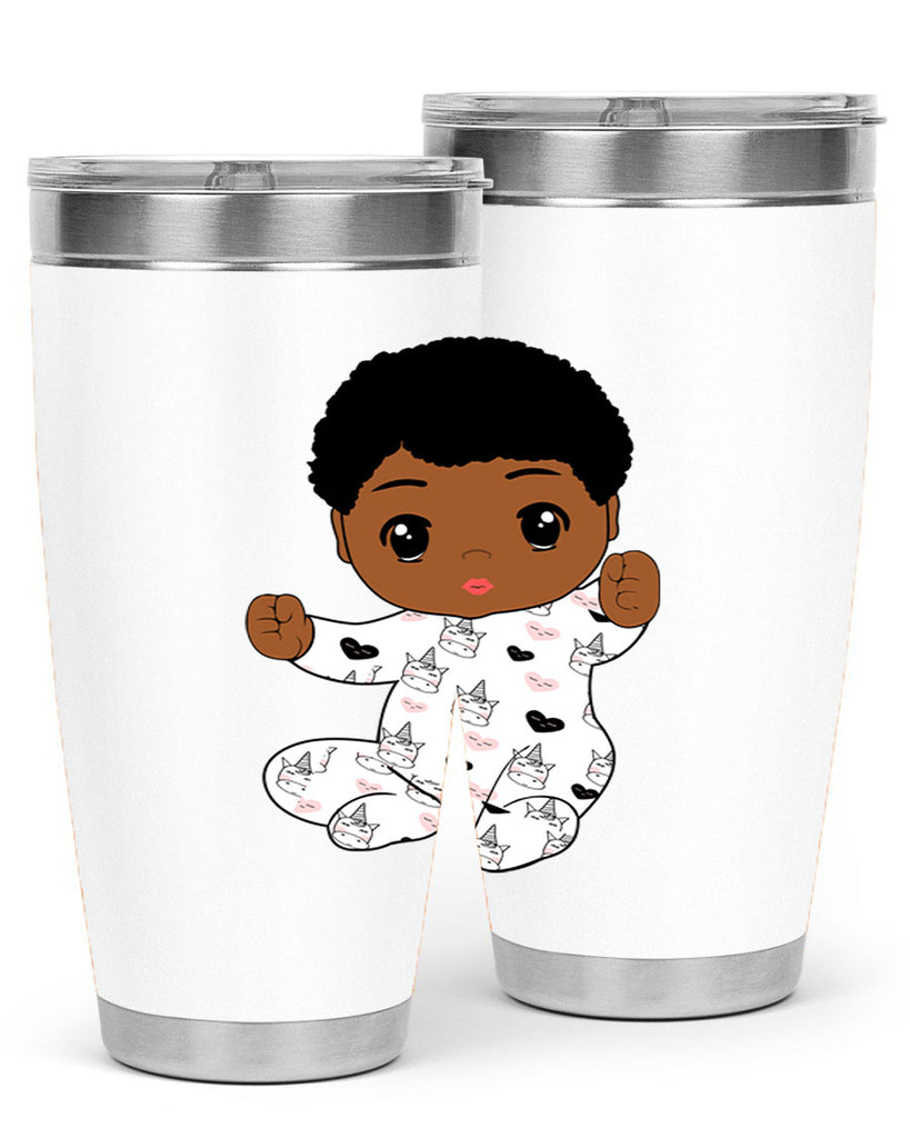 black baby boy 8#- black men - boys- tumbler