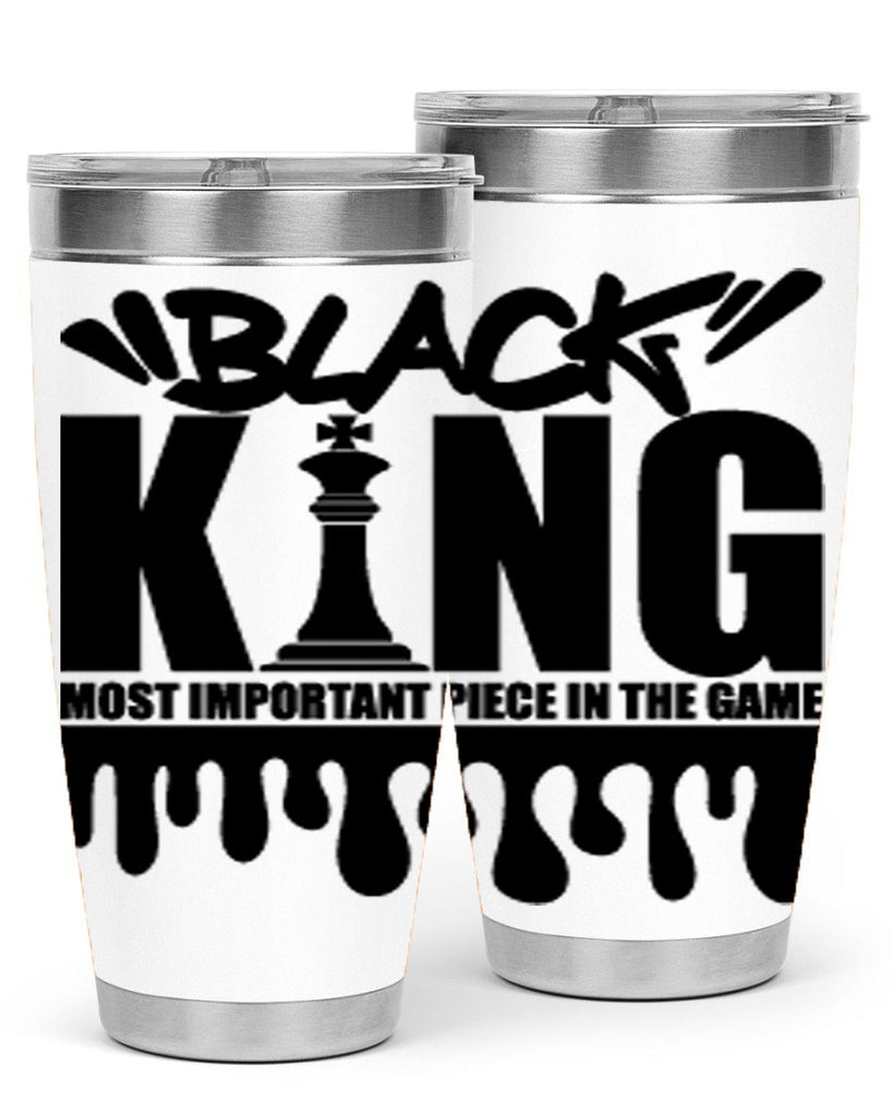black king 174#- black words phrases- Cotton Tank