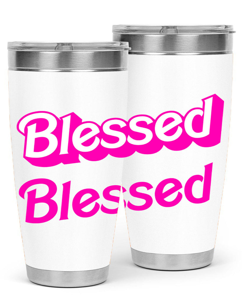 blessed barbie 193#- black words phrases- Cotton Tank