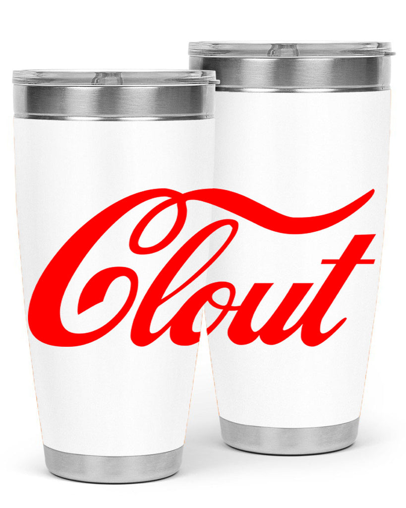 clout 185#- black words phrases- Cotton Tank