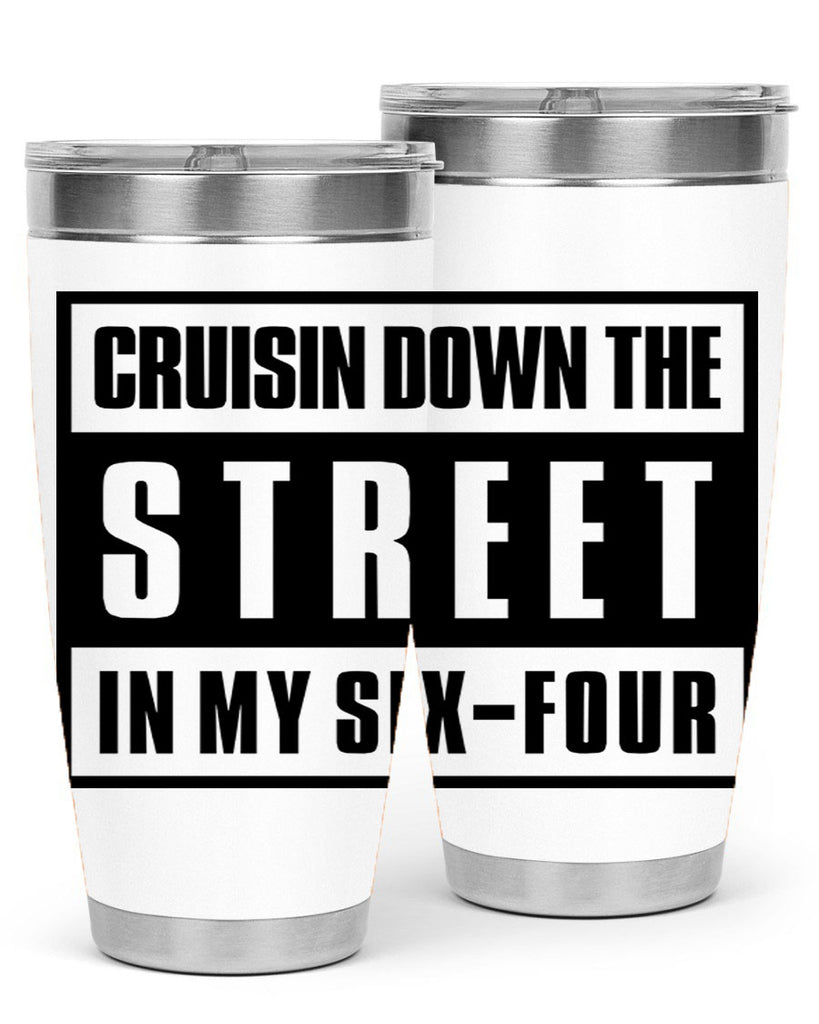 cruisin down the street 181#- black words phrases- Cotton Tank