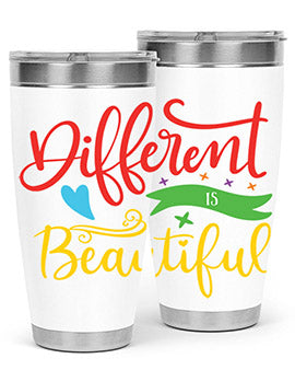 different is beautiful Style 11#- autism- Tumbler