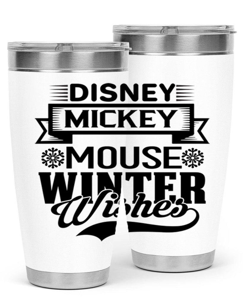 disney mickey mouse winter wishes 93#- winter- Tumbler