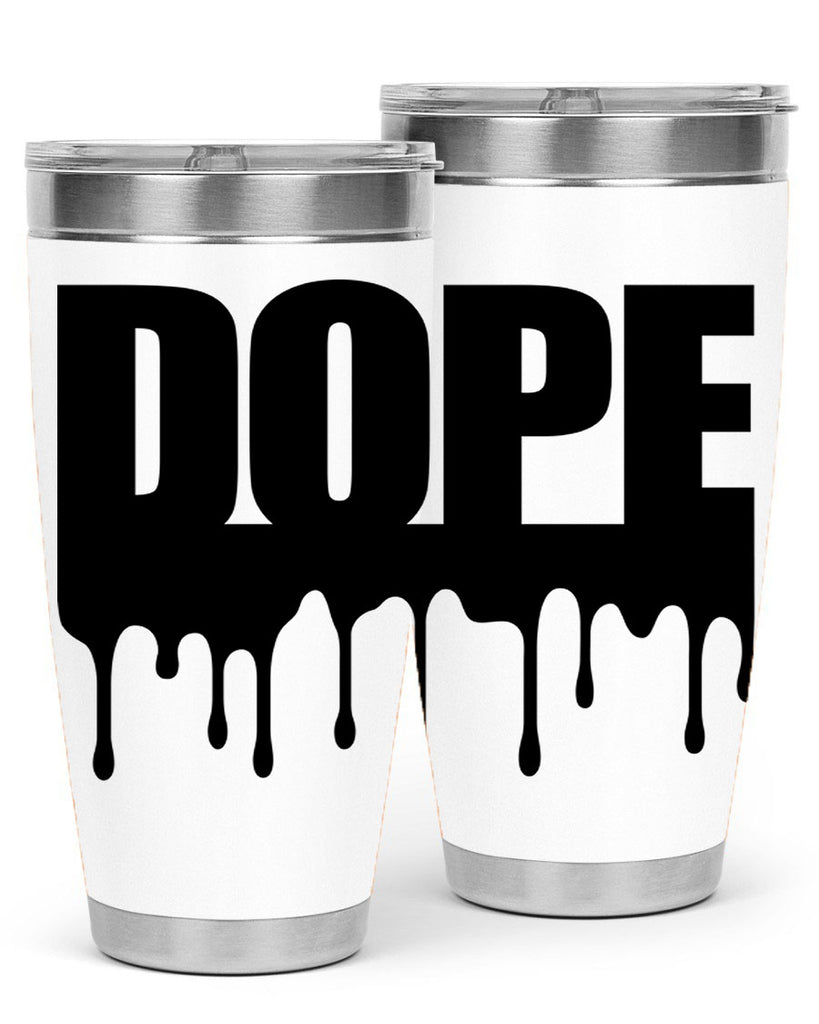 dope drip 166#- black words phrases- Cotton Tank