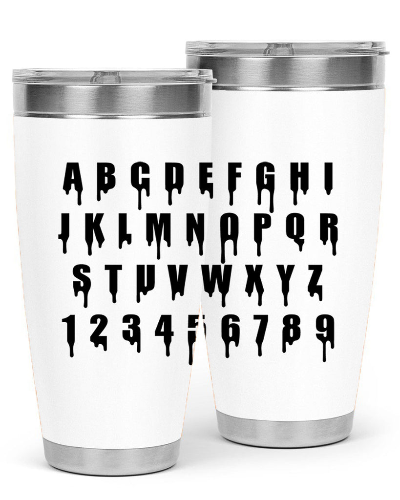 drip font 164#- black words phrases- Cotton Tank
