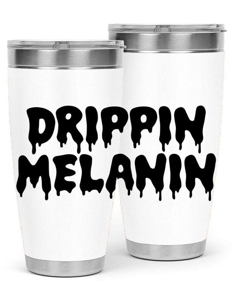 drippinmelanin  160#- black words phrases- Cotton Tank