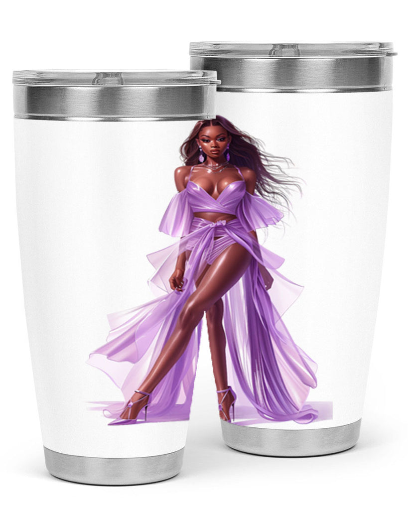 fashion girl in lavender 60#- fashion- Cotton Tank
