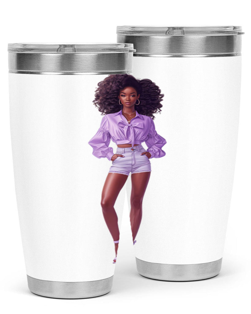 fashion girl in lavender 61#- fashion- Cotton Tank
