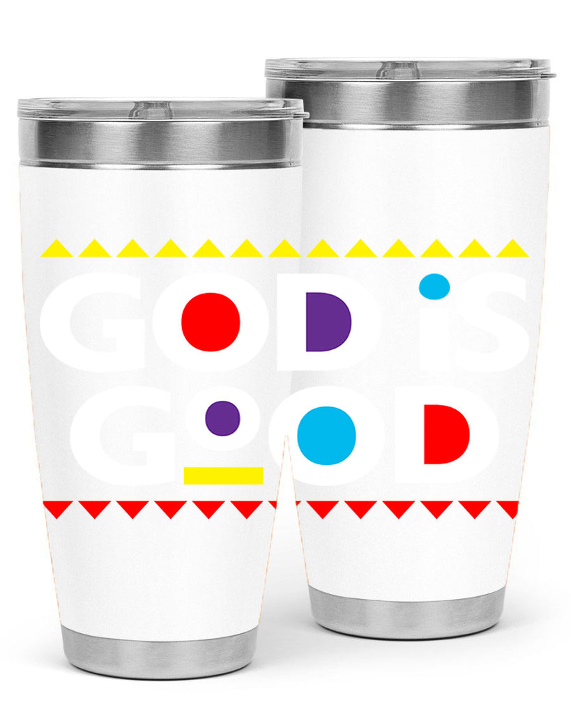god is good 143#- black words phrases- Cotton Tank