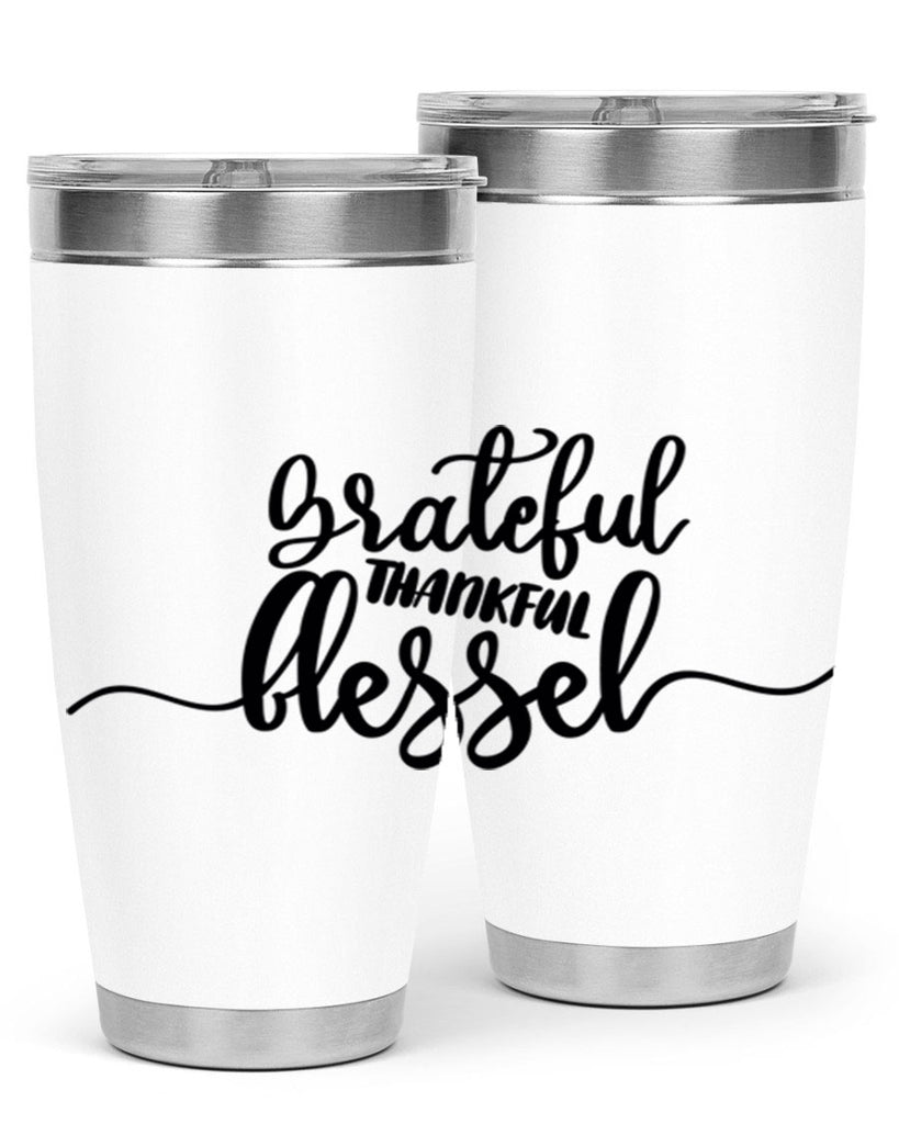 grateful thankful blessed 56#- thanksgiving- Tumbler