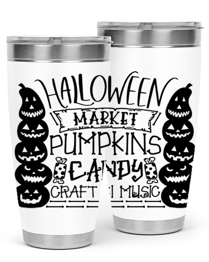 halloween market pumpkins candy 73#- halloween- Tumbler