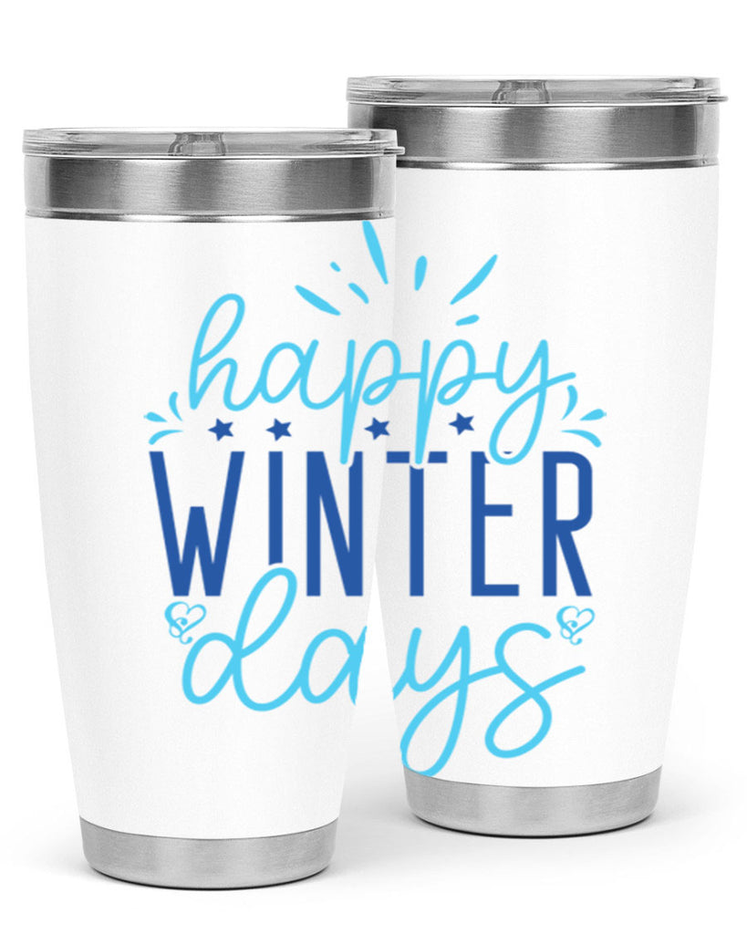 happy winter days 121#- winter- Tumbler