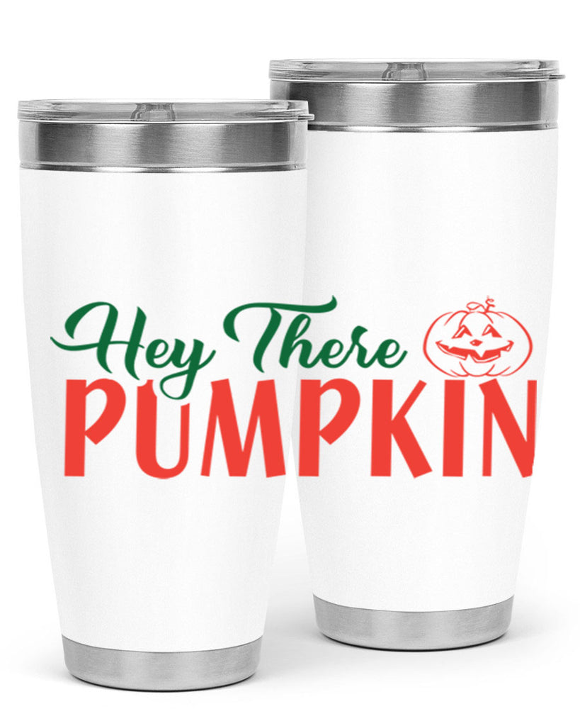 hey there pumpkin 305#- fall- Tumbler