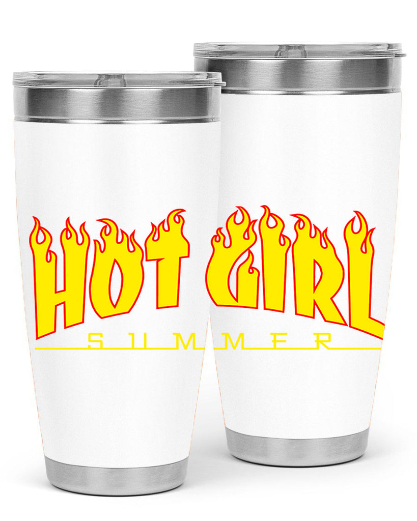 hot girl  summer fire 123#- black words phrases- Cotton Tank