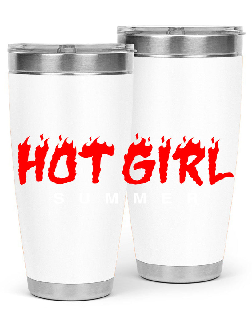 hot girl  summer fire 124#- black words phrases- Cotton Tank