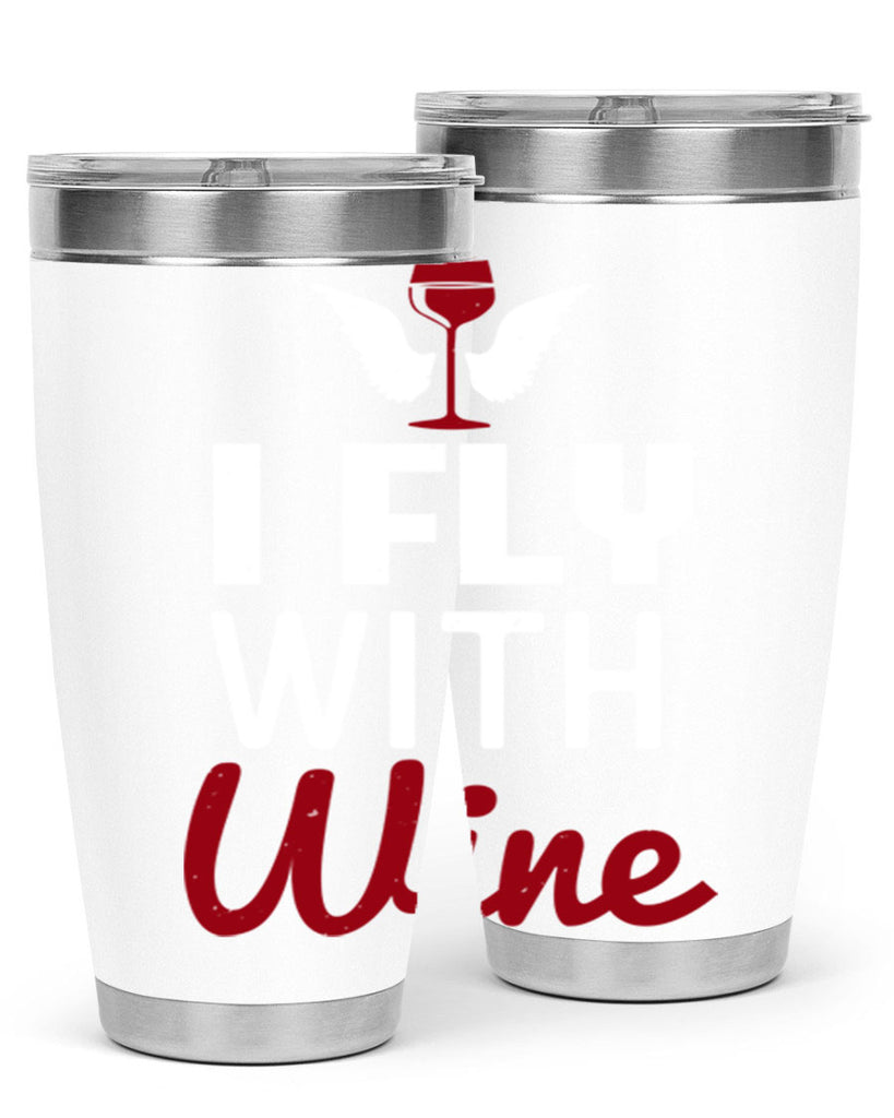 i fly with wine 212#- wine- Tumbler