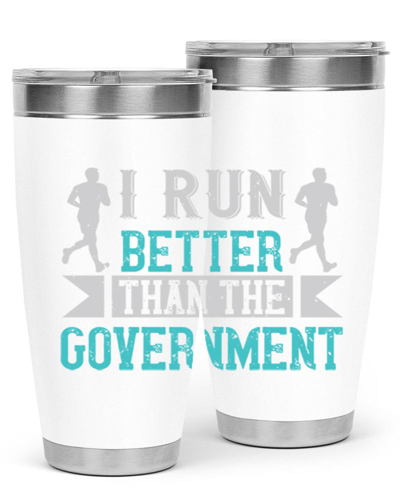 i run better than the government 39#- running- Tumbler