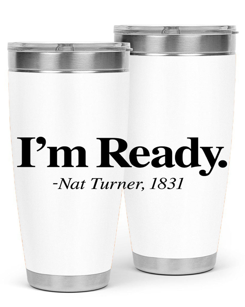 im  ready nat turner 110#- black words phrases- Cotton Tank
