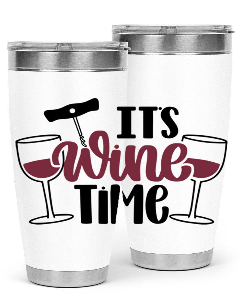 its wine time 46#- wine- Tumbler