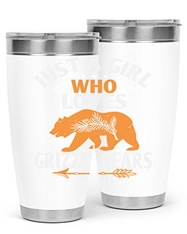 just a girl who loves Grizzly Bears 20#- Bears- Tumbler