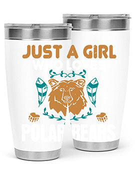 just a girl who loves polar bear 22#- Bears- Tumbler