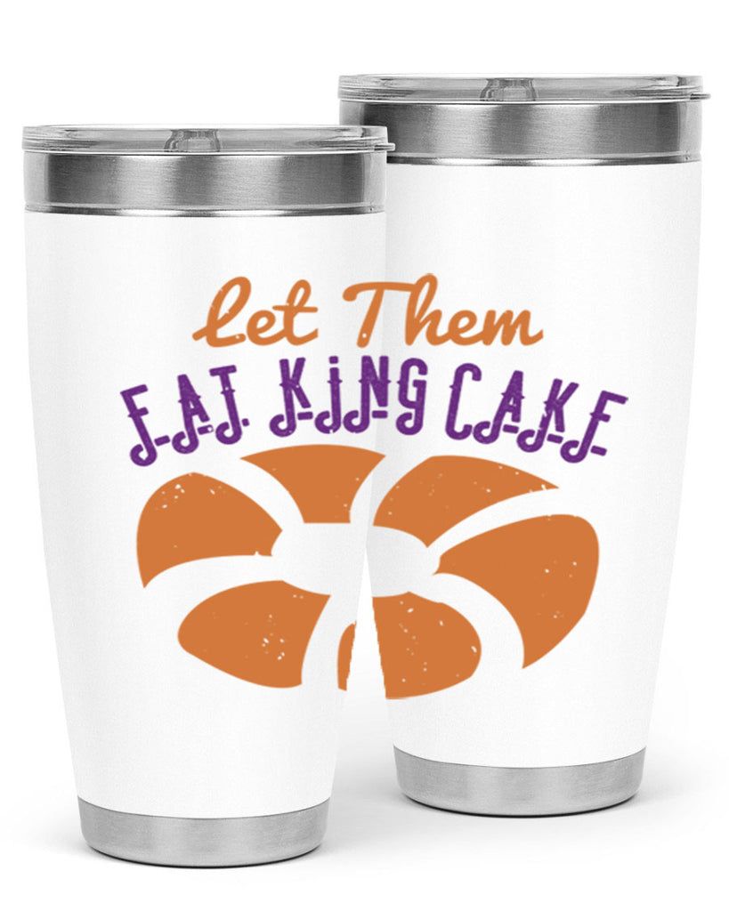 let them eat king cake 50#- mardi gras- Tumbler