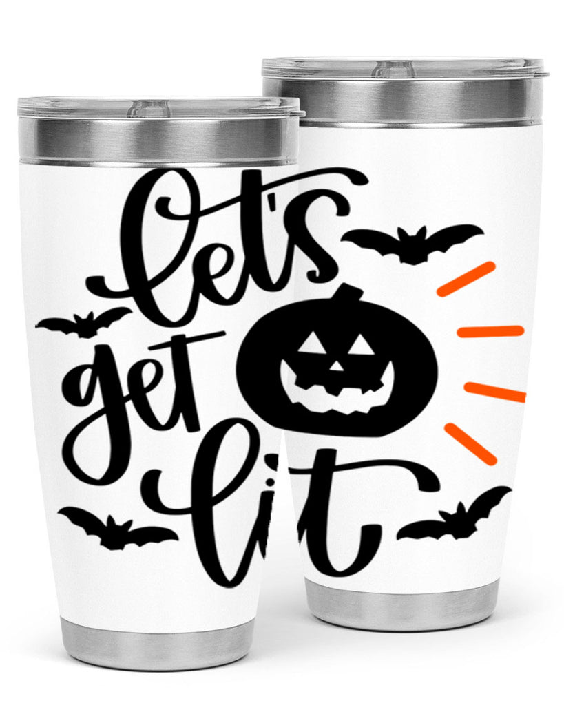lets get lit 48#- halloween- Tumbler