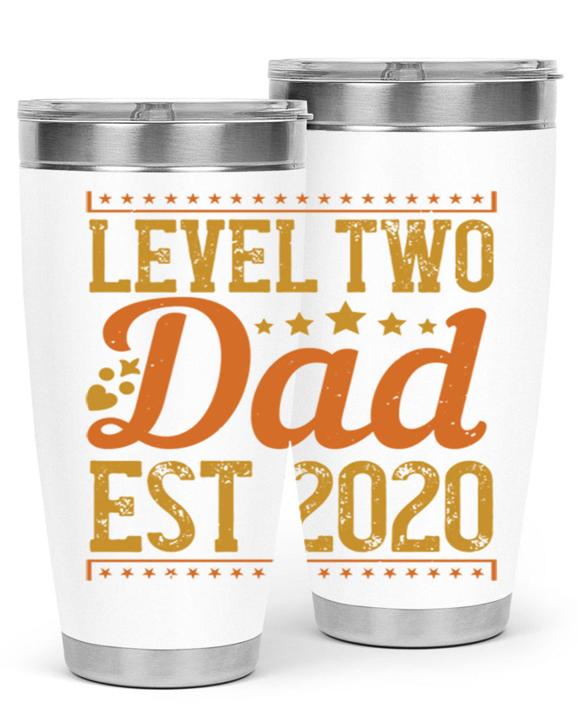level dad est 189#- fathers day- Tumbler