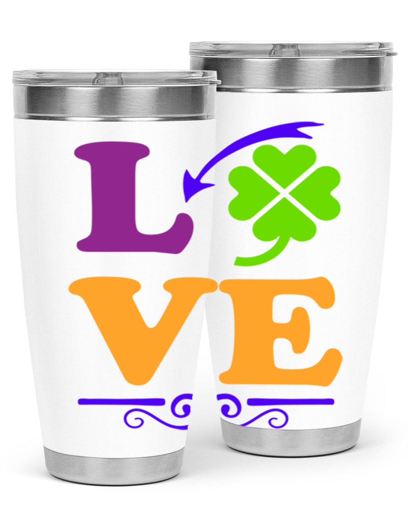 love 18#- mardi gras- Tumbler